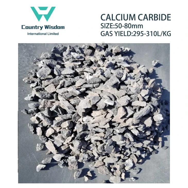 Cac2 Calcium Carbide With 295kg Drum 50-80mm