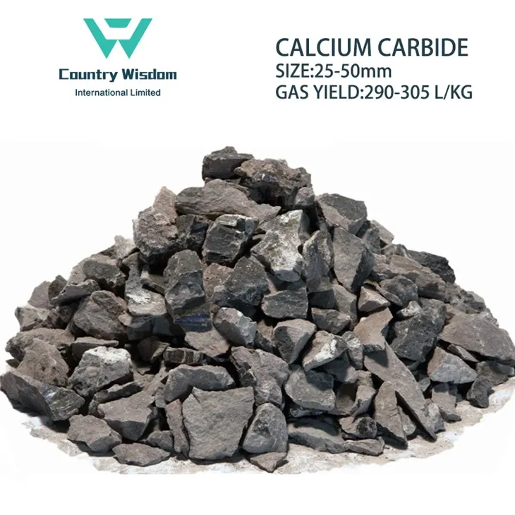 Chemical Manufacture Acetylene Gas Calcium Carbide 25-50mm