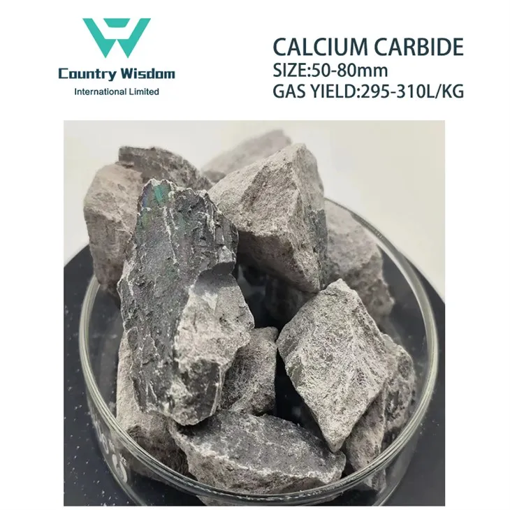 Manufacture Calcium Carbide 50-80mm Stone For Acetylene Gas Steelmaking