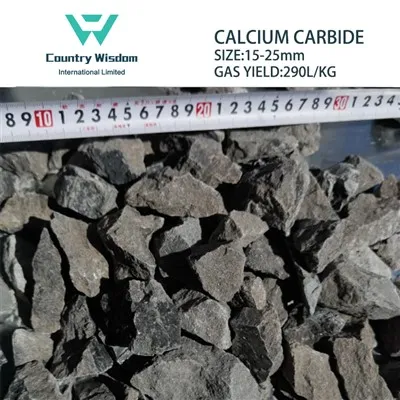 Usine de carbure de calcium de 15-25mm en Chine