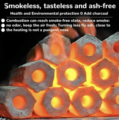 Charbon de bois ménage sans fumée chauffage charbon haute température fruits mécanisme charbon de bois
